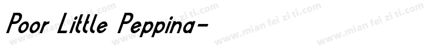 Poor Little Peppina字体转换